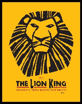 Plakat promocyjny musicalu 'Król Lew' na Broadwayu
